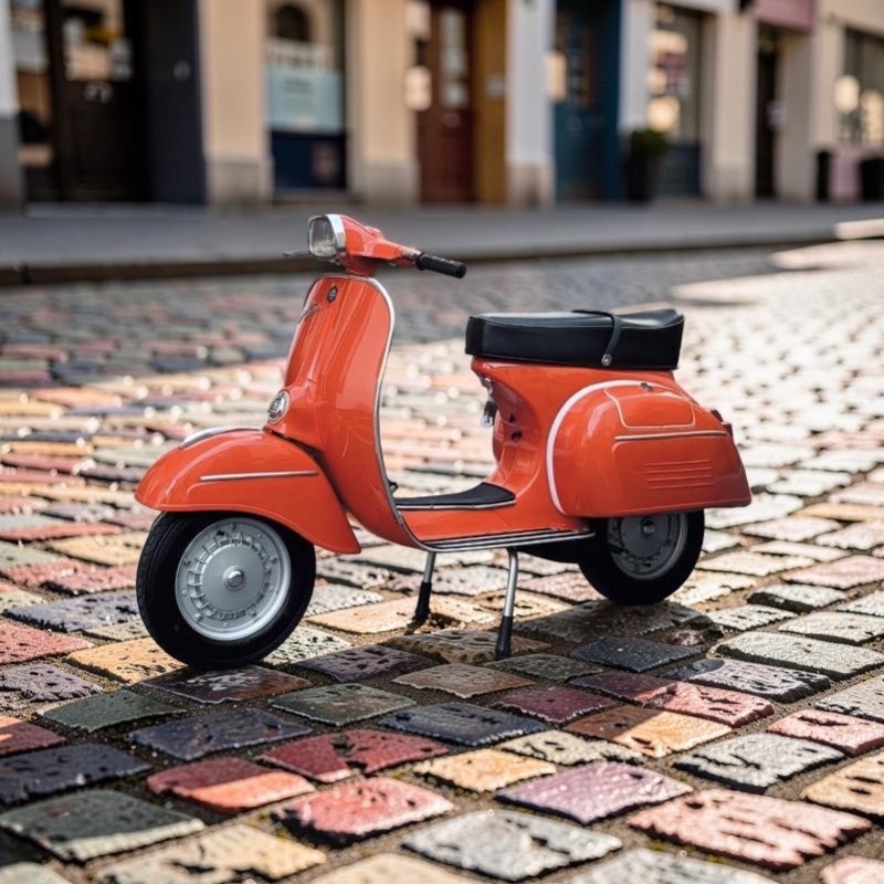 Vespa Sprint 1967 Orange d’Origine : La Renaissance d’une Icône Italienne Restaurée par La Vespazienne, Antibes , carte grise de collection, restauration complète. vintage 