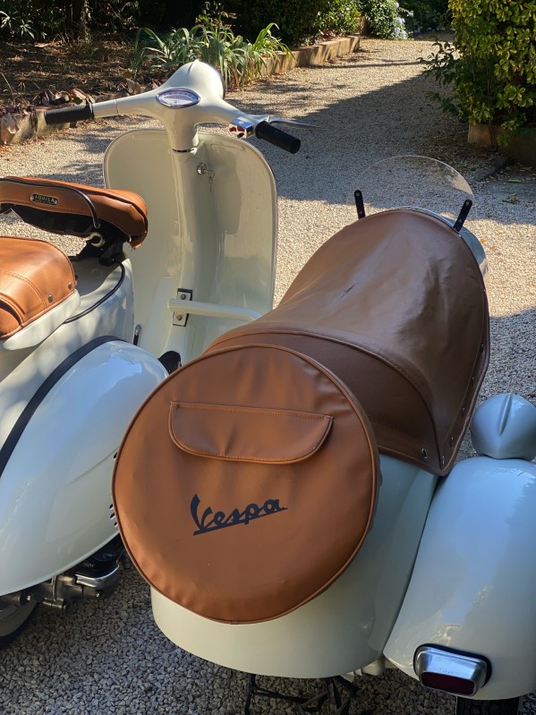 vespa Sidecar entièrement restauré et personnalisé, type VNB , carte grise collection, proche de Paris 