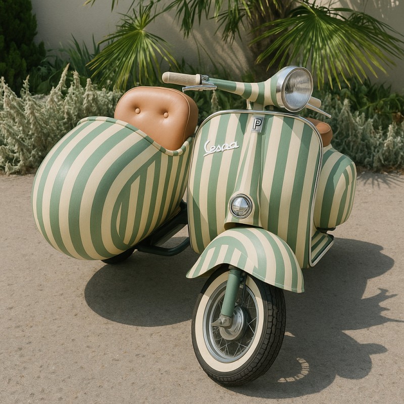 nouveaux Sidecars entièrements restaurés , certificat d origine piaggio, moteur en rodage. proche de Paris 