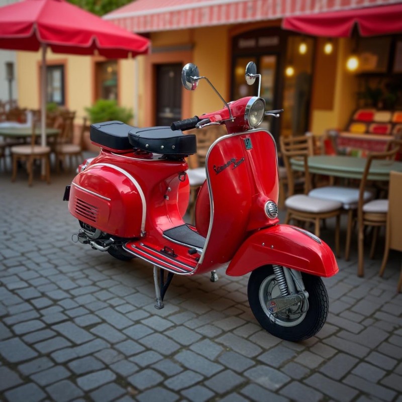 vespa super de 1969 entièrement restaurée, certificat D origine, proche de Biarritz, carte grise de collection 