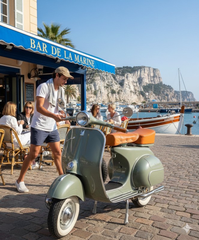 Les Vespa vintage à rayures (1960-1976) font leur grand retour cet été : restauration complète, carte grise collection et style iconique sur la Côte d’Azur