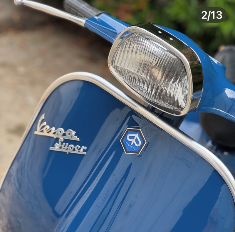 vespa super collection, carte grise française, proche de Monaco 