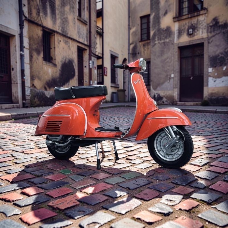 Vespa Sprint 1967 Orange d’Origine : La Renaissance d’une Icône Italienne Restaurée par La Vespazienne, Antibes , carte grise de collection, restauration complète. vintage 