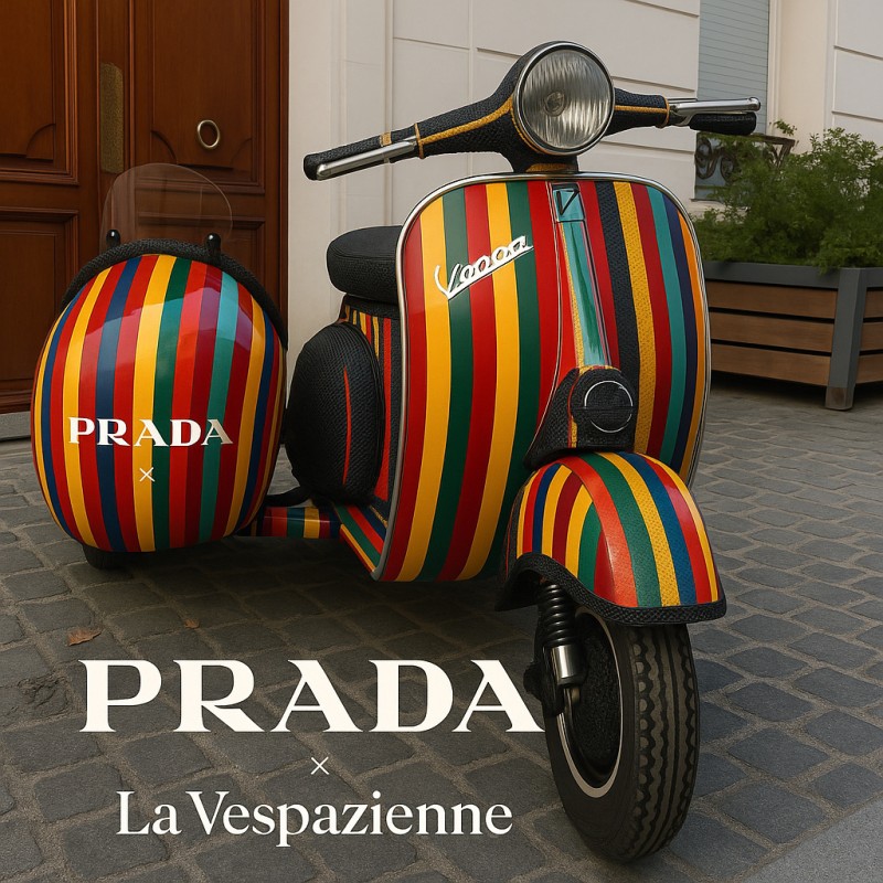 vespa Sidecar édition limitée , personnalisée à la demande , certifiée Piaggio , entièrement restaurée proche de Geneve 