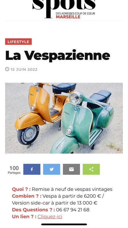 love spot marseille parle le la VESPAZIENNE 