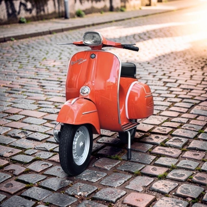 Vespa Sprint 1967 Orange d’Origine : La Renaissance d’une Icône Italienne Restaurée par La Vespazienne, Antibes , carte grise de collection, restauration complète. vintage 
